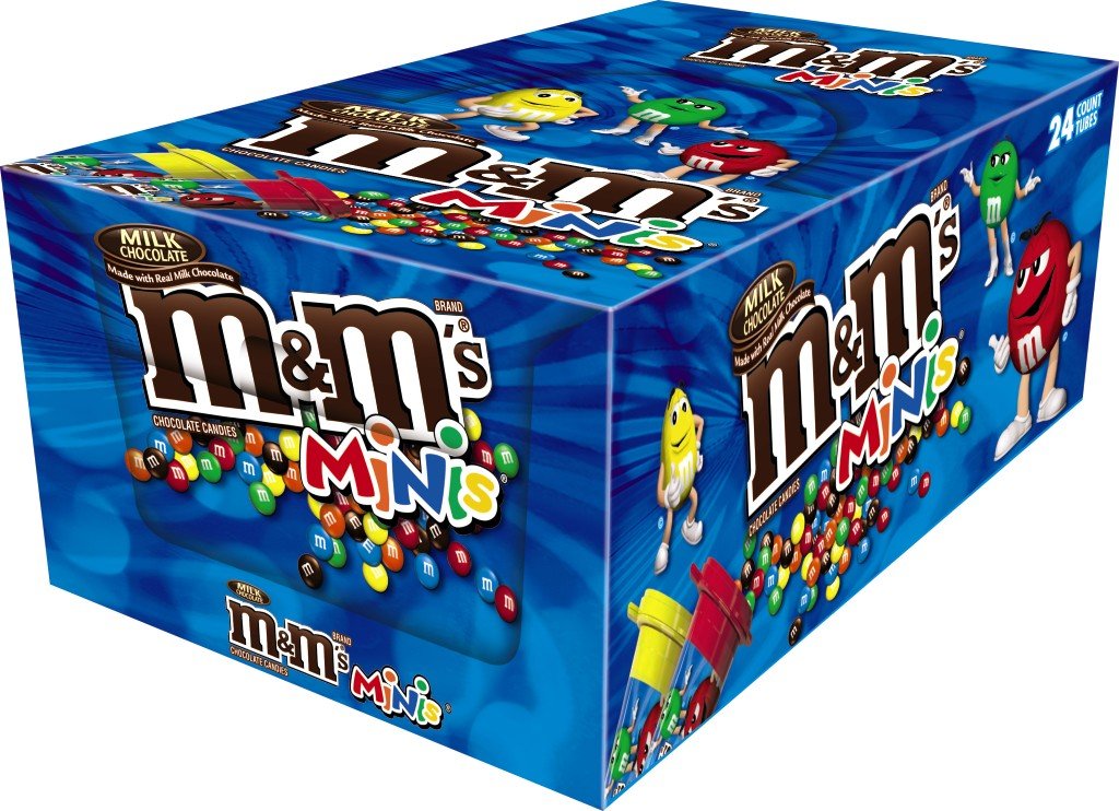 M&M's Chocolate Candy Variety Pack Bulk - 4 Boxes, 24 Ct Each (96 Total Ct)