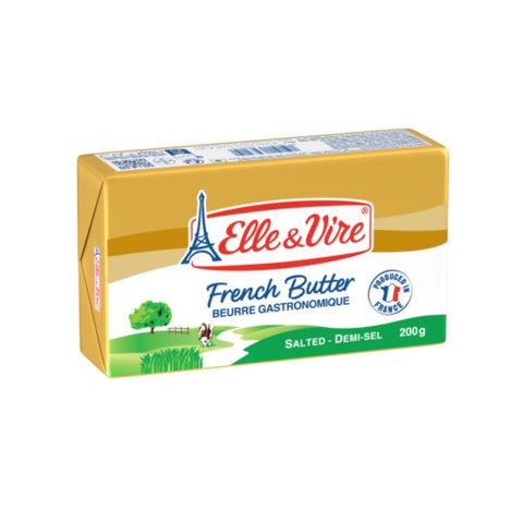 ELLE VIRE 82% SALTED BUTTER 200G / 40