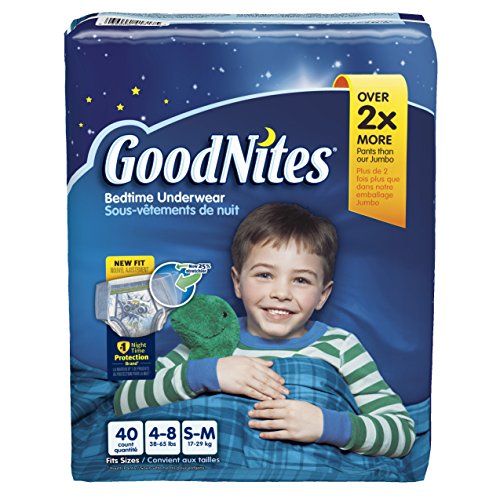  Huggies Goodnights Bedtime Pants for Boys, Size X-Small, 15  Count : Baby